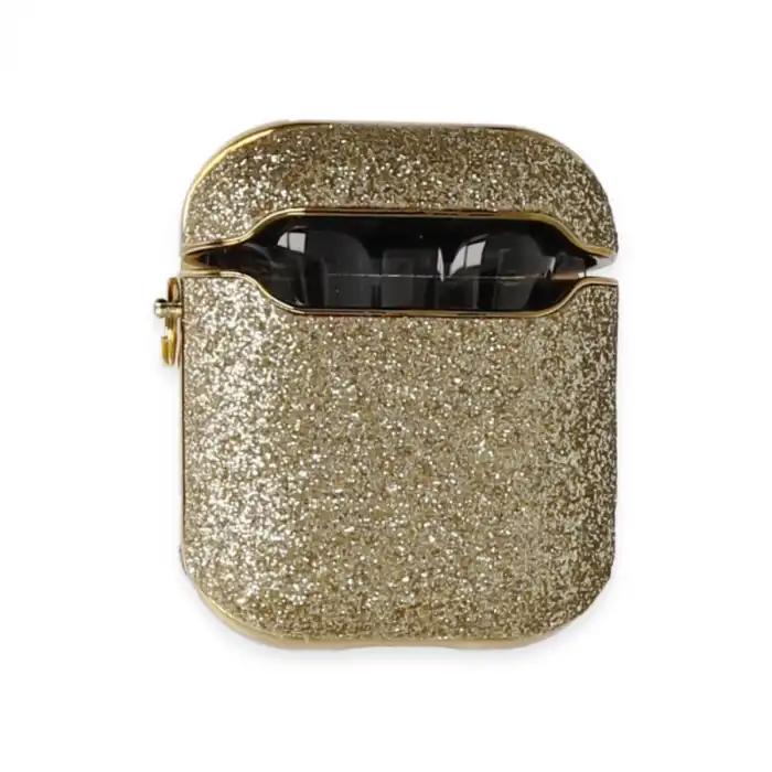 Airpods 2 (2.nesil) Spell Simli Kılıf - Gold