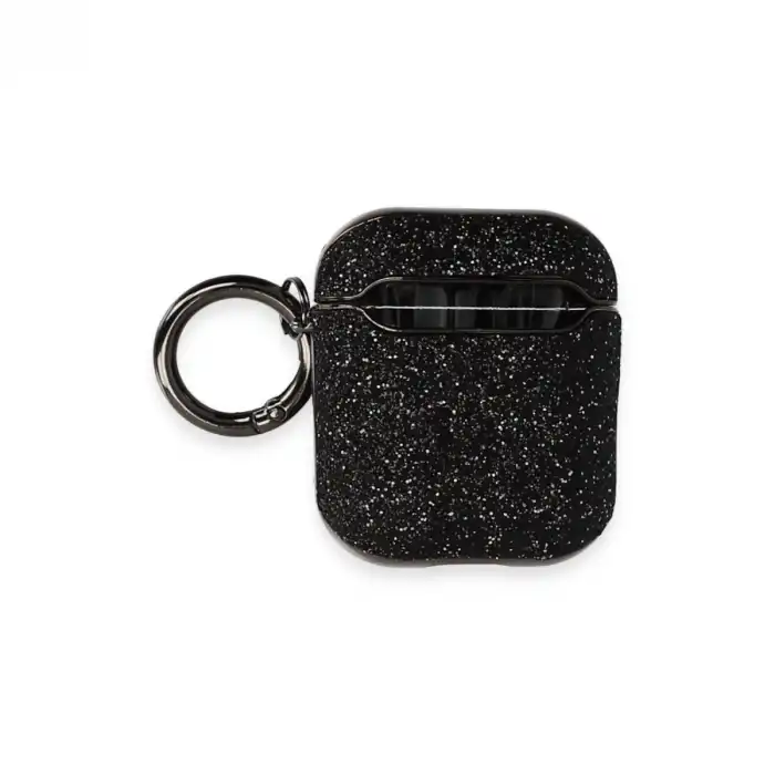 Airpods 2 (2.nesil) Spell Simli Kılıf - Siyah