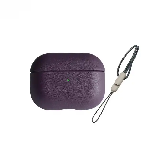 Airpods 3 (3.nesil) 405 Deri Kılıf - Mor