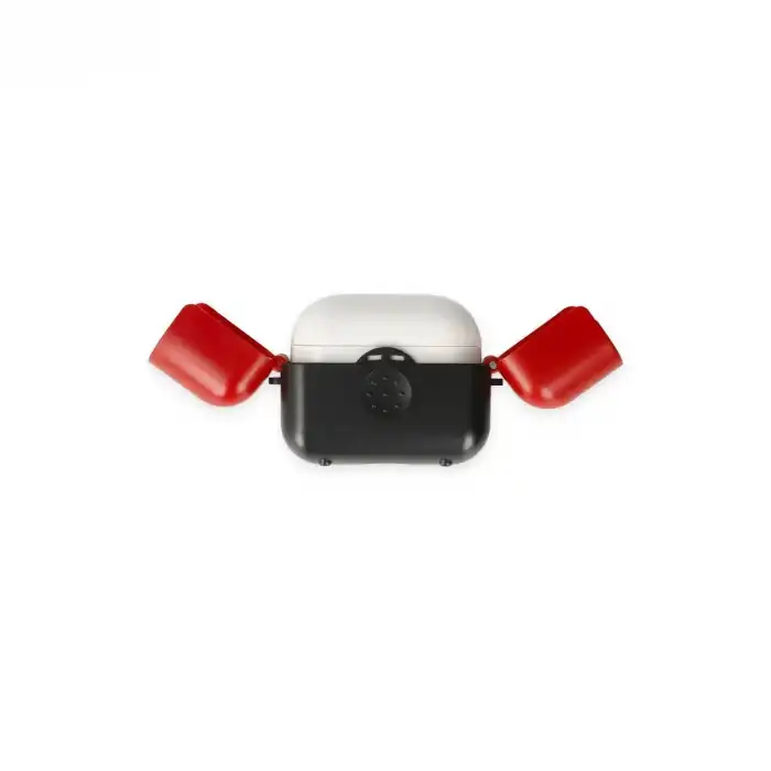 Airpods 3 (3.nesil) Basmalı Kılıf - Siyah-kırmızı