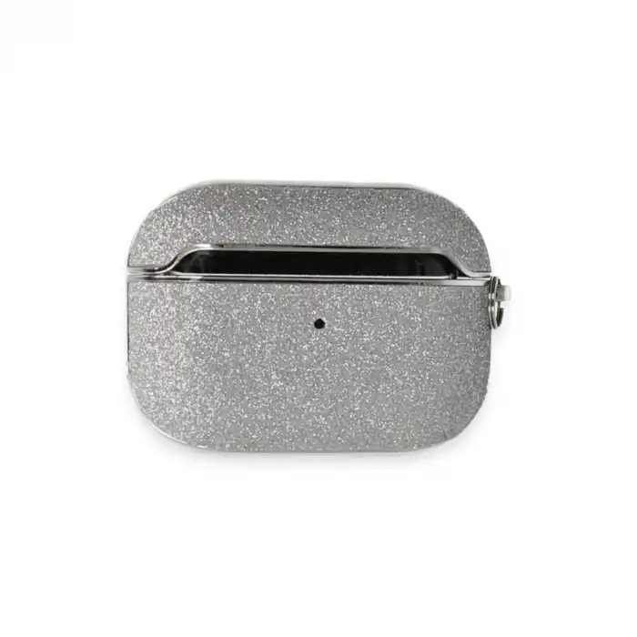 Airpods Pro (1.nesil) Spell Simli Kılıf - Gümüş