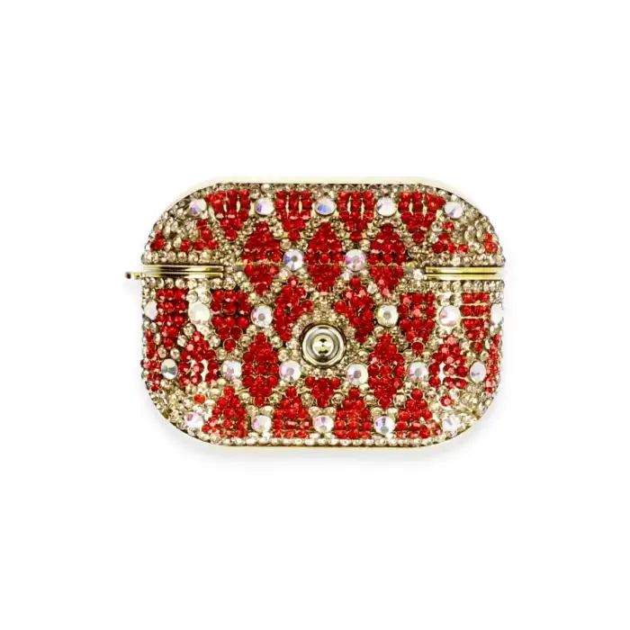 Airpods Pro 2 (2.nesil) Klor Taşlı Kılıf - Desen 1