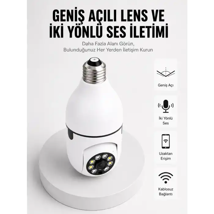 Akıllı Güvenlik Kamerası Full HD Görüntü ve Gece Görüş Özellikli Yeni Nesil