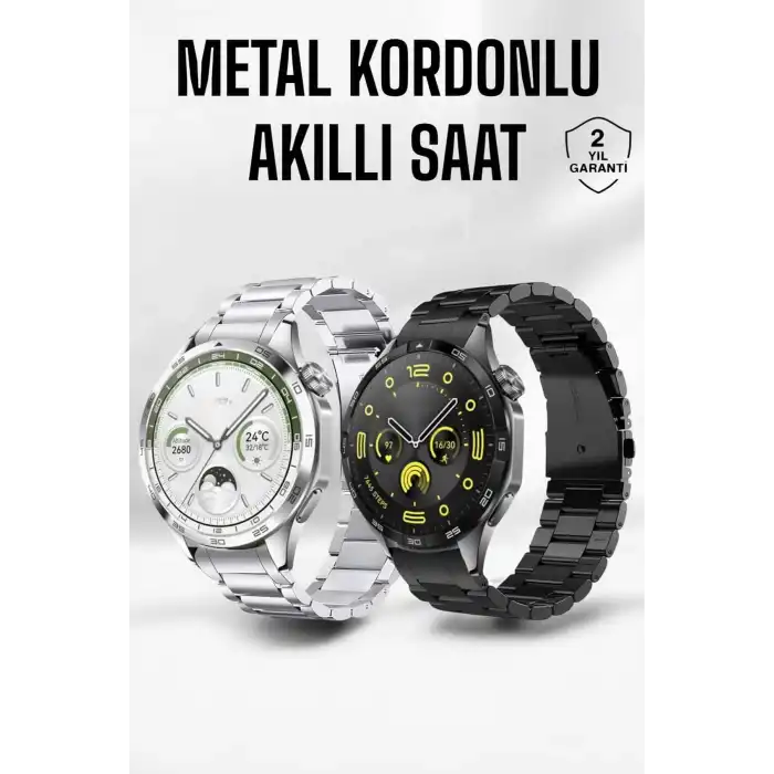 Akıllı Saat Bildirim Görme Amoled Ekran GPS Uyumlu Sesli Görüşme