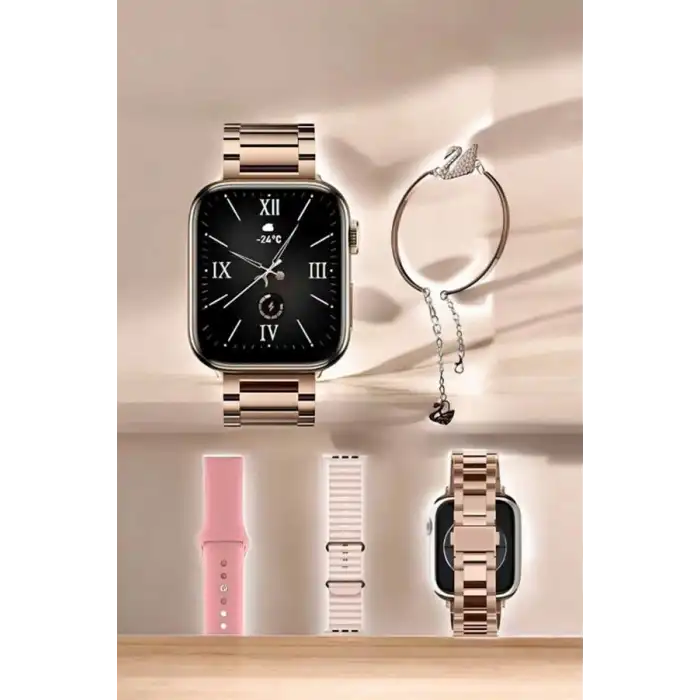 Akıllı Saat Bileklik Hediyeli Uzun Pil Ömrü GPS Takibi