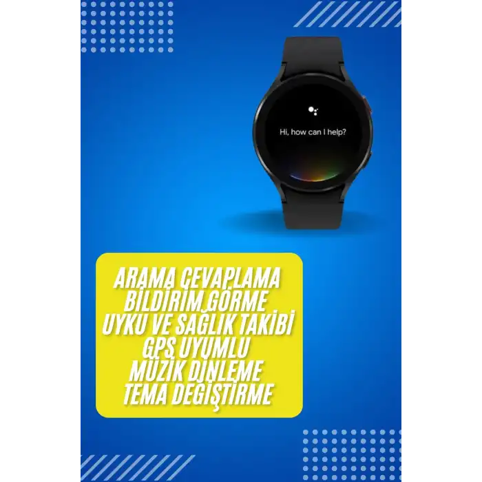Akıllı Saat Çok Fonksiyonlu Çağrı Cevaplayabilen Bildirim Görme Uzun Pil Ömrü