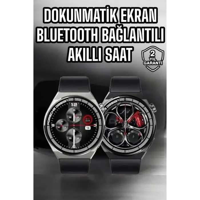 Akıllı Saat Dokunmatik Ekran Sesli Görüşme ve Bildirim Görme Sağlık Takibi