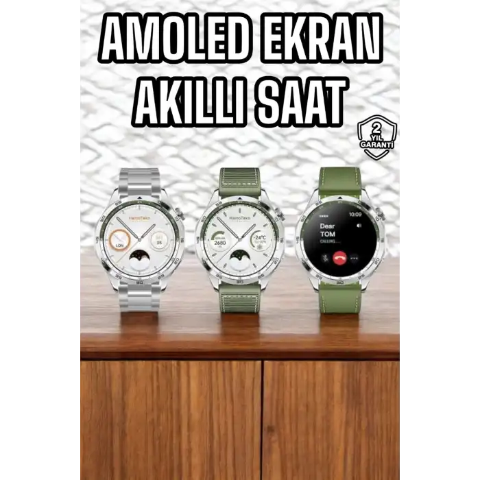 Akıllı Saat Sesli Görüşme Titreşimli Nabız Sensörlü Spor Modları