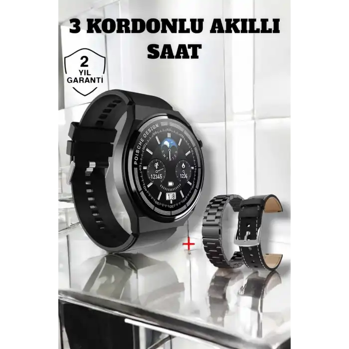 Akıllı Saat Uyku Ve Sağlık Takibi Bildirim Görme Arama Cevaplama