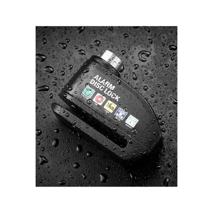 Alarmlı Disk Kilidi Motorsiklet Scooter Bisiklet Sesli Alarm 110 Desibel Yüksek Ses
