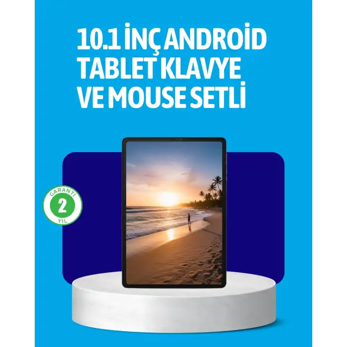 Android 15 Tablet Klavyeli Mouse’lu Profesyonel Set