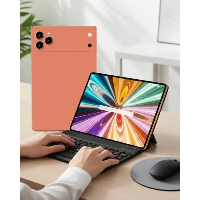 Android Tablet Klavyeli Set Stylus Kalem Kılıf Cam Dahil