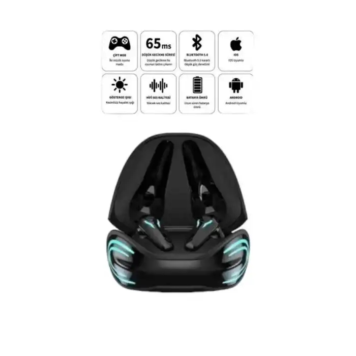 Android ve İOS Uyumlu Bluetooth Kulaklık Gaming Kulaklık Mini