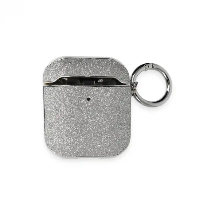 Apple Airpods 2 (2.nesil) Spell Simli Kılıf - Gümüş