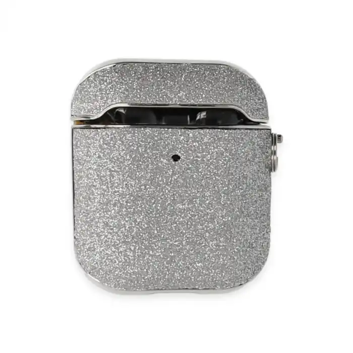 Apple Airpods 2 (2.nesil) Spell Simli Kılıf - Gümüş