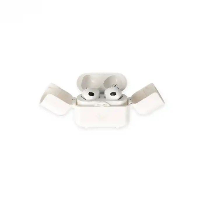 Apple Airpods 3 (3.nesil) Basmalı Kılıf - Beyaz