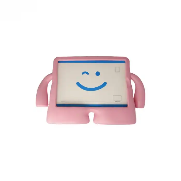 Apple İpad 4 9.7 Kılıf Karakter Tablet Silikon - Açık Pembe