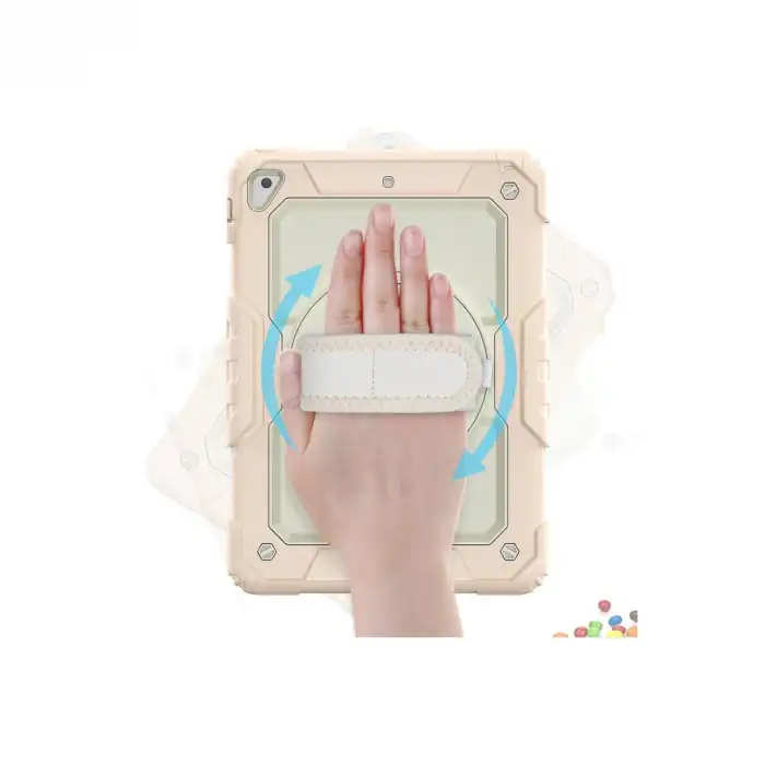 Apple İpad 5 Air 9.7 Kılıf Strap New Tablet Kapak - Pembe