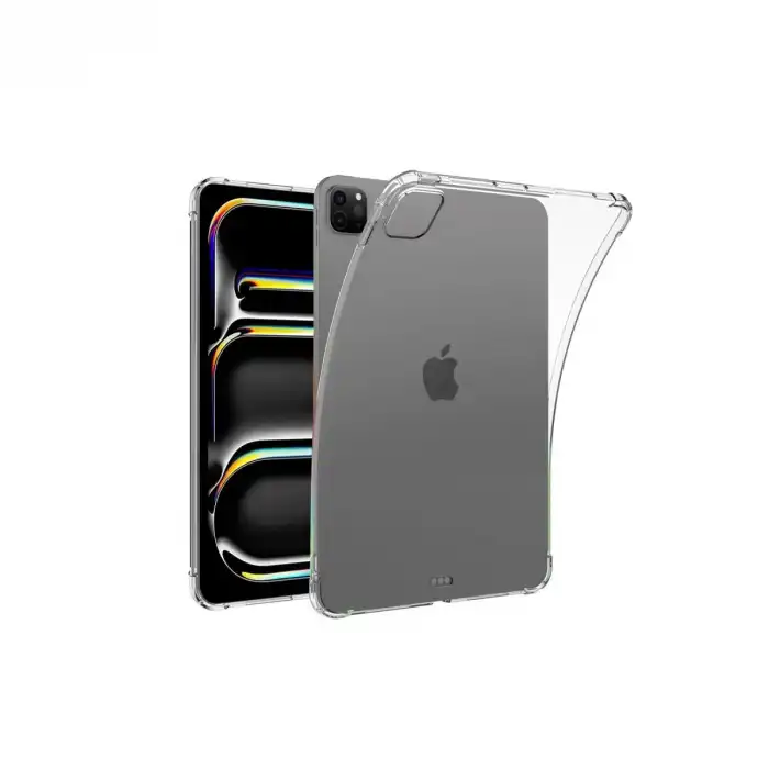 Apple İpad Pro 11 (2024) Kılıf Anti Shock Tablet Silikon - Şeffaf