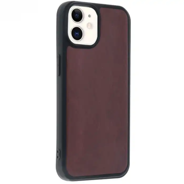 Apple İphone 11 Kılıf Aras Deri Kapak - Bordo