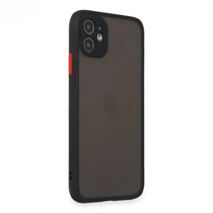 Apple İphone 11 Kılıf Montreal Silikon Kapak - Siyah