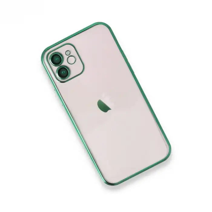 Apple İphone 11 Kılıf Razer Lensli Silikon - Yeşil