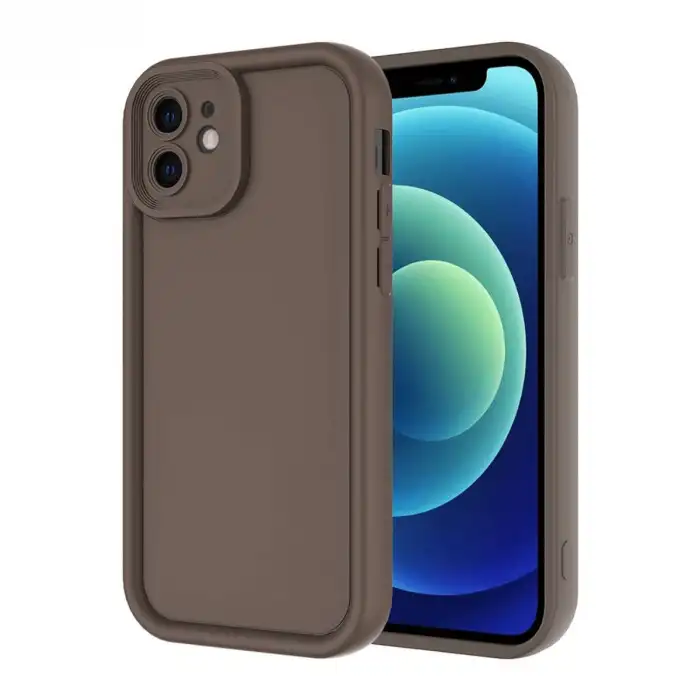 Apple İphone 11 Kılıf Viera Silikon - Kahverengi