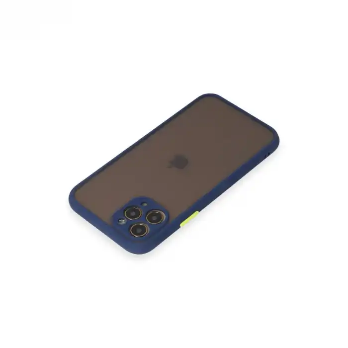 Apple İphone 11 Pro Kılıf Montreal Silikon Kapak - Lacivert