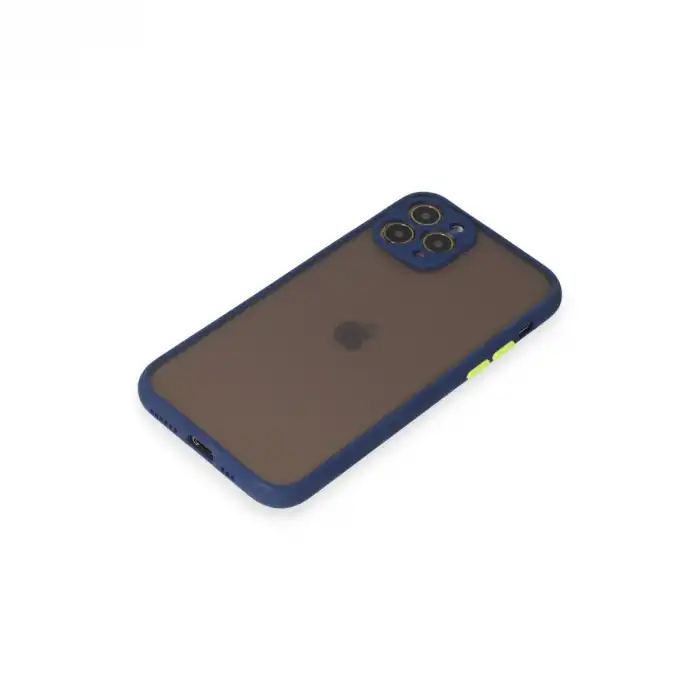 Apple İphone 11 Pro Kılıf Montreal Silikon Kapak - Lacivert