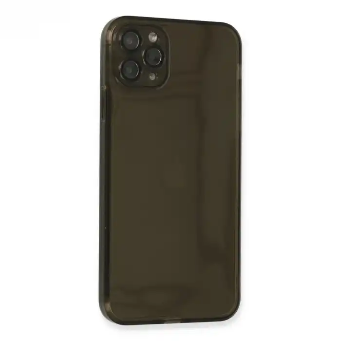 Apple İphone 11 Pro Max Kılıf Fly Lens Silikon - Siyah