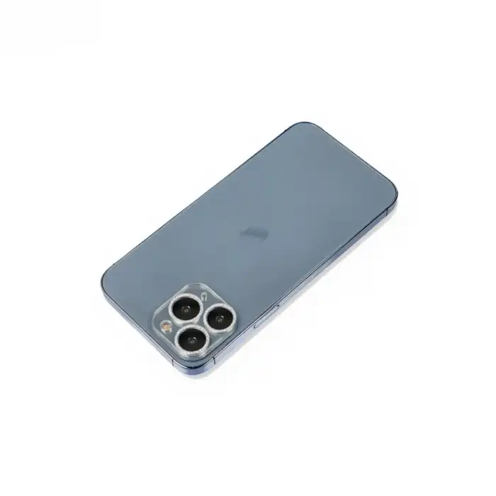 Apple İphone 11 Pro Max Shine Kamera Lens Koruma Cam - Gümüş