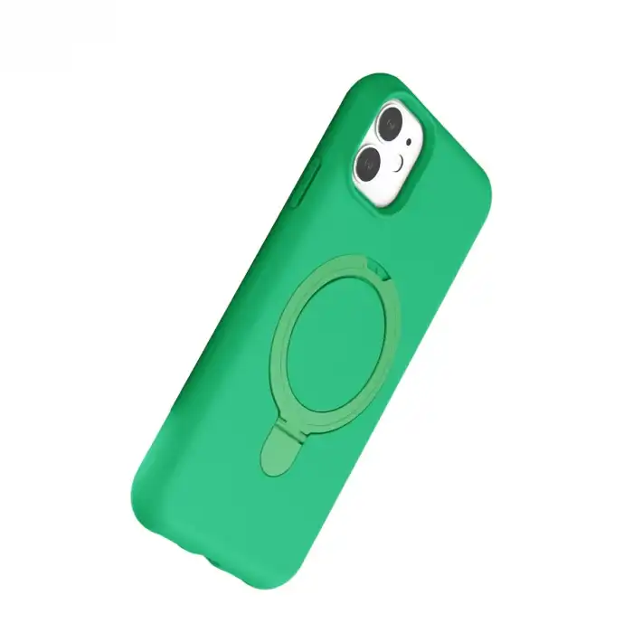 Apple İphone 11 Regal Magsafe Standlı Kapak - Yeşil