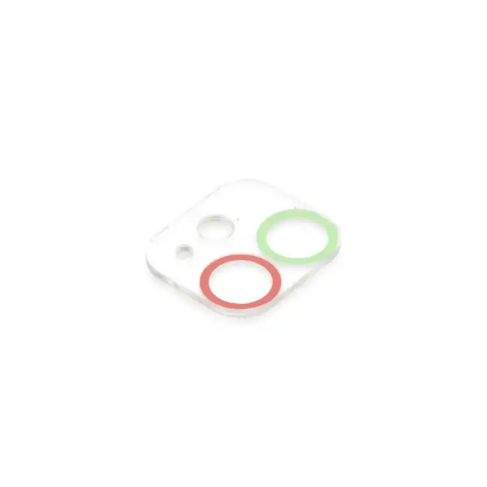 Apple İphone 11 Renkli Kamera Lens Koruma Cam - Yeşil-pembe