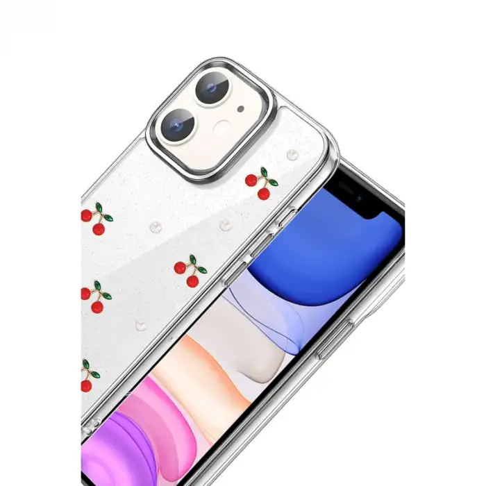 Apple İphone 12 Fiyonk Desenli Kapak - Desen 9