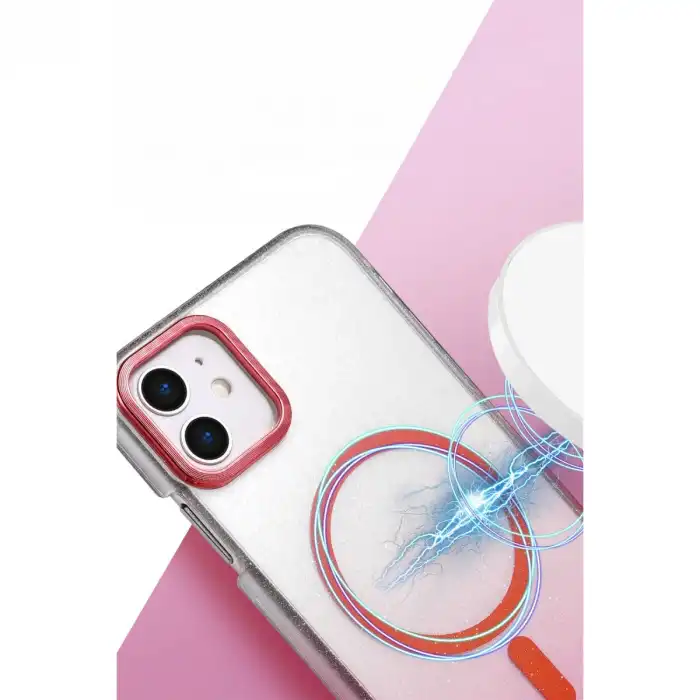 Apple İphone 12 Glossy Magsafe Kapak - Çöl Titanyum