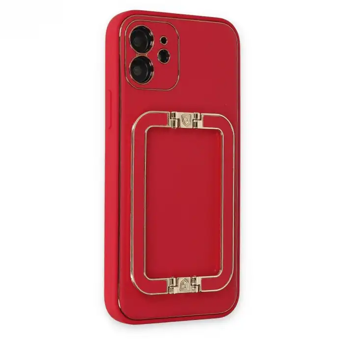 Apple İphone 12 Kılıf Coco Elit Kapak - Kırmızı