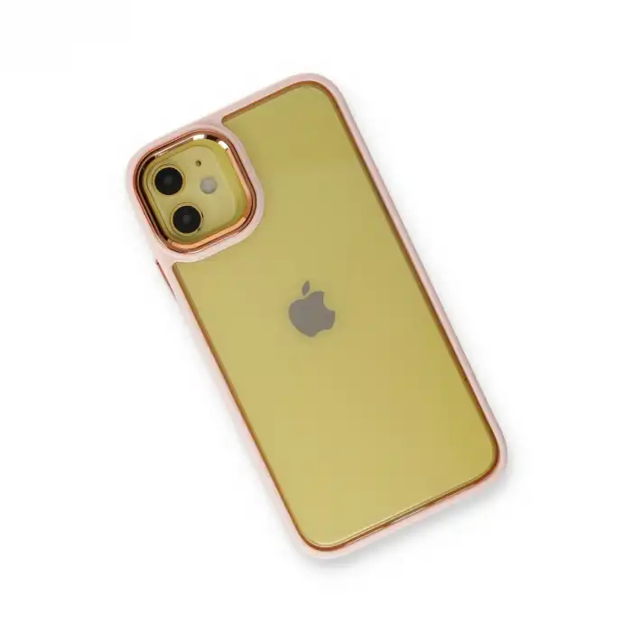 Apple İphone 12 Kılıf Dora Kapak - Pudra