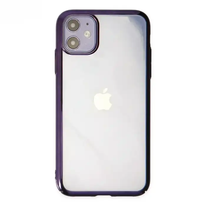 Apple İphone 12 Kılıf Element Silikon - Mor