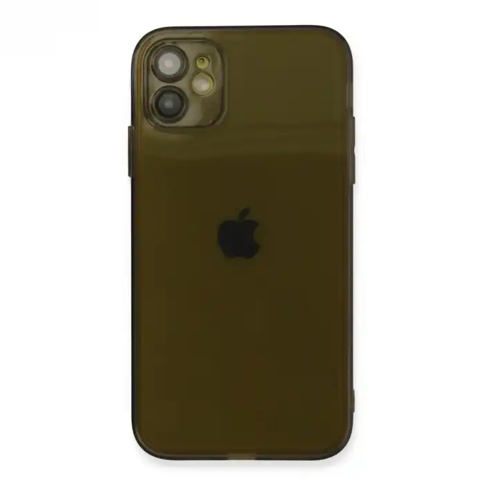 Apple İphone 12 Kılıf Fly Lens Silikon - Siyah