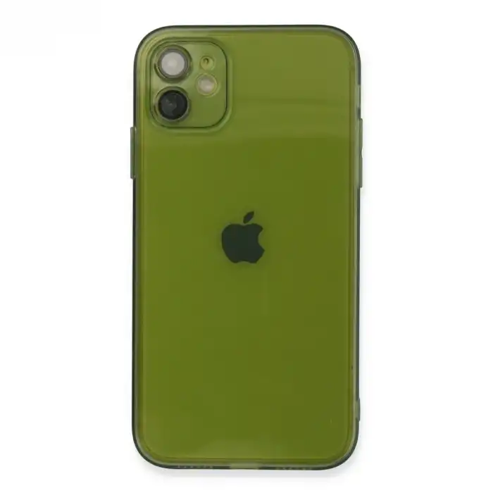 Apple İphone 12 Kılıf Fly Lens Silikon - Yeşil