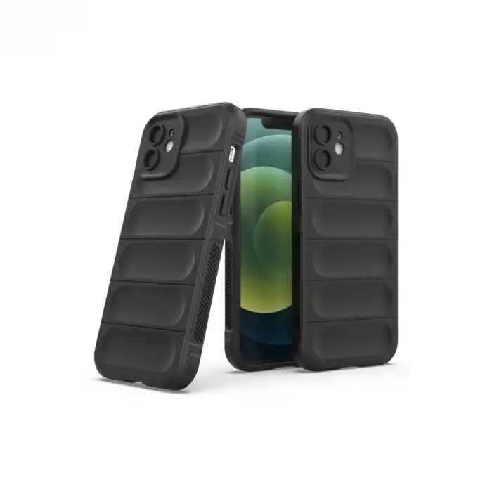Apple İphone 12 Kılıf Optimum Silikon - Siyah
