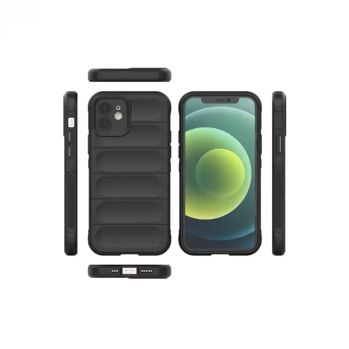 Apple İphone 12 Kılıf Optimum Silikon - Siyah