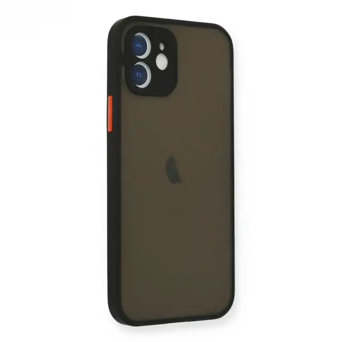 Apple İphone 12 Mini Kılıf Montreal Silikon Kapak - Siyah