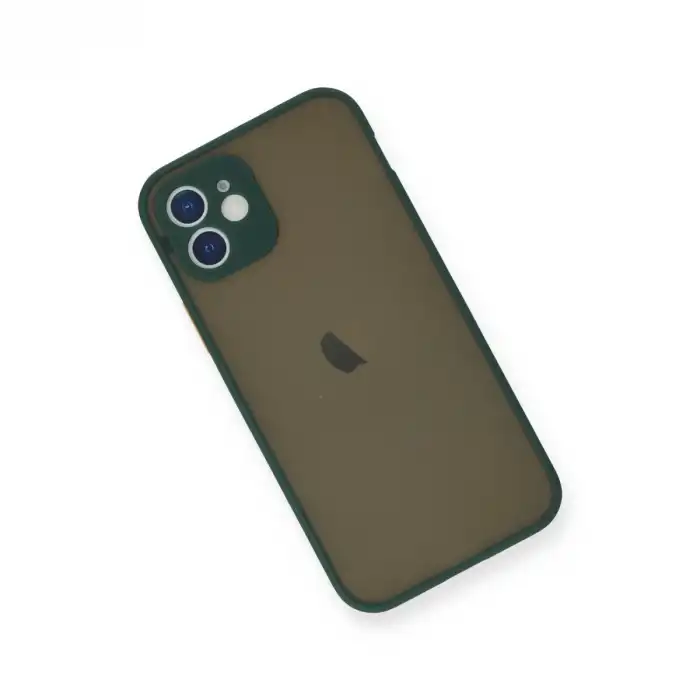 Apple İphone 12 Mini Kılıf Montreal Silikon Kapak - Yeşil