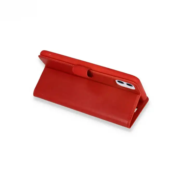 Apple İphone 12 Mini Kılıf Trend S Plus Kapaklı Kılıf - Kırmızı