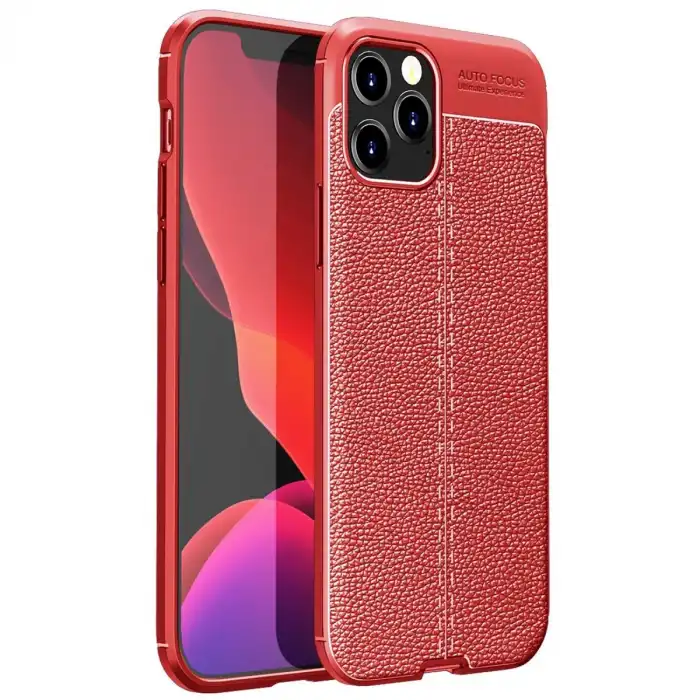 Apple İphone 12 Pro Kılıf Auto Focus Kapak - Kırmızı