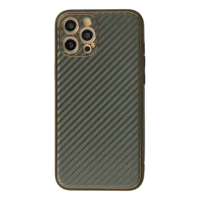 Apple İphone 12 Pro Kılıf Coco Karbon Silikon - Füme
