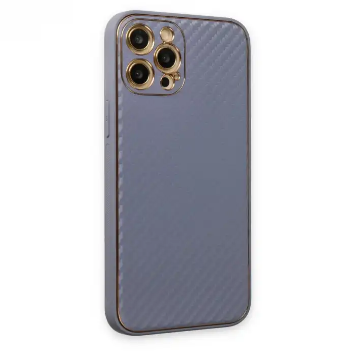 Apple İphone 12 Pro Kılıf Coco Karbon Silikon - Gri