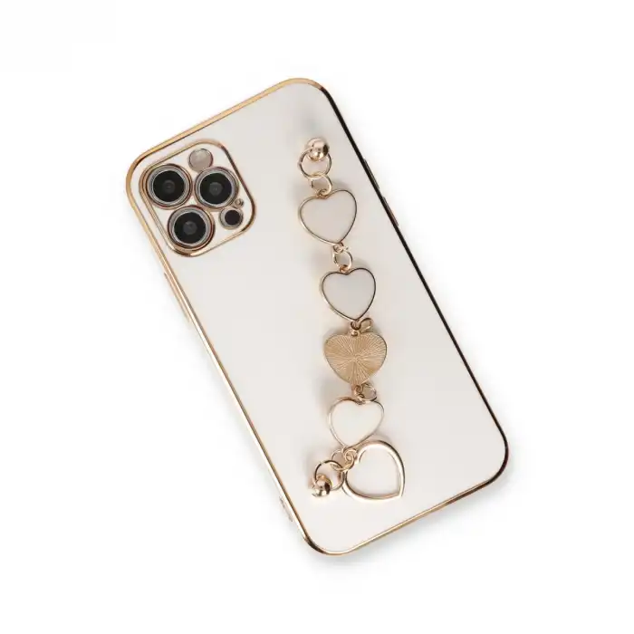 Apple İphone 12 Pro Kılıf Esila Silikon - Beyaz