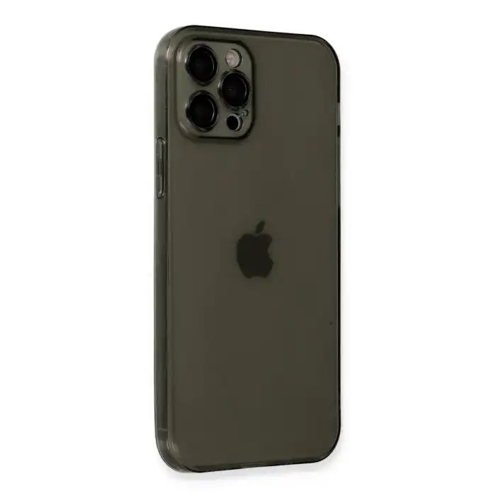 Apple İphone 12 Pro Kılıf Fly Lens Silikon - Siyah